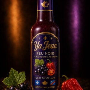 Feu noir — Sauce piquante au cassis Ya Jean — 148 ml