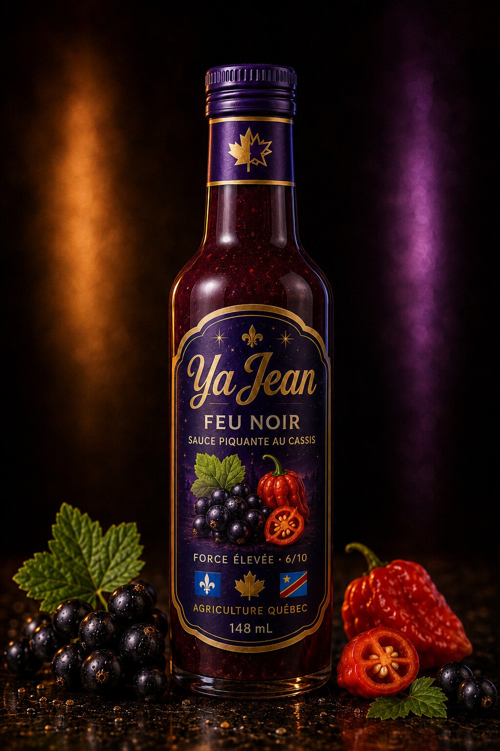 Feu noir — Sauce au cassis — Ya Jean