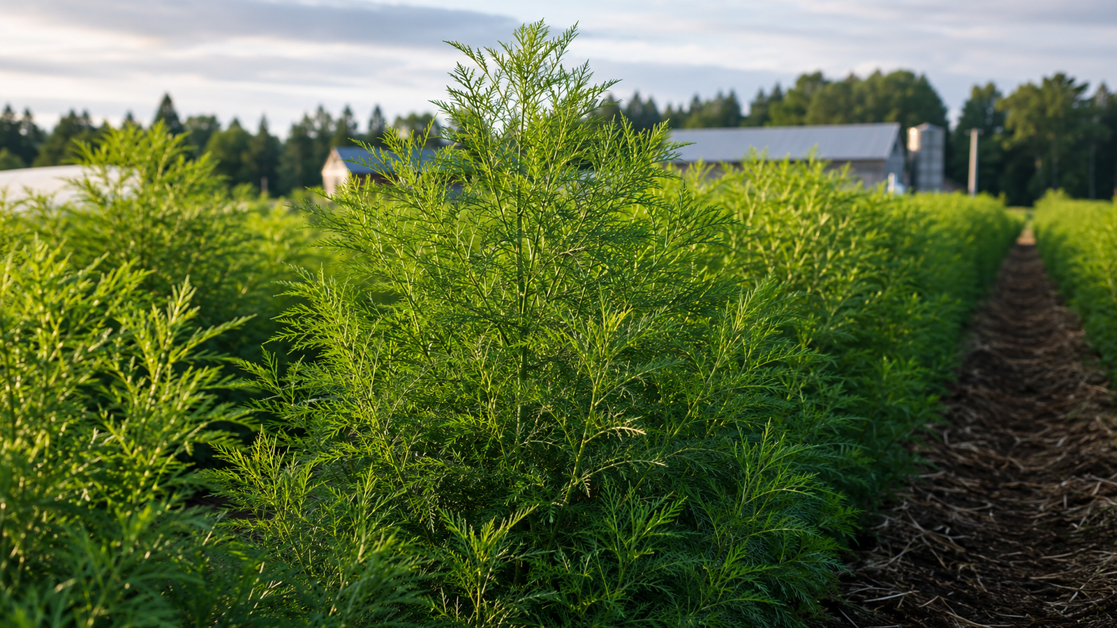 Artemisia annua en forte croissance estivale