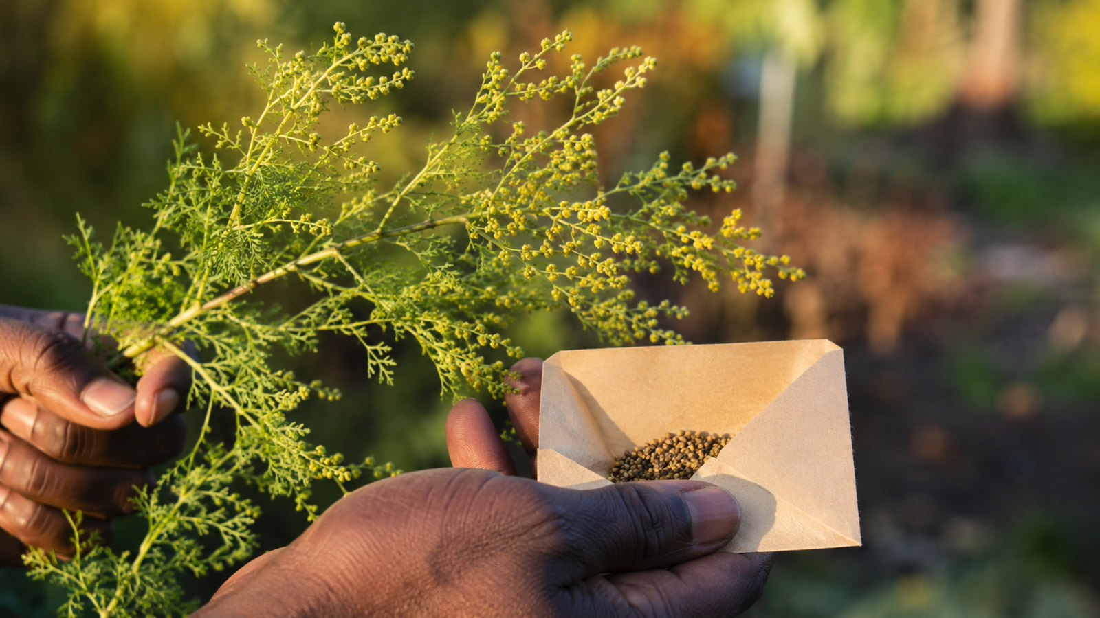Floraison et récolte des graines d’Artemisia annua