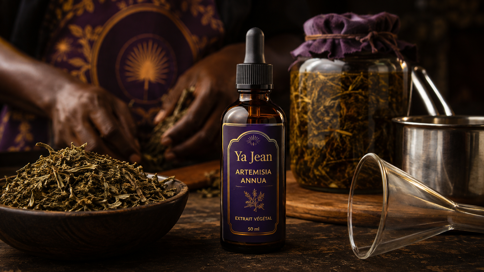 Atelier de transformation artisanale Ya Jean pour l’Artemisia annua