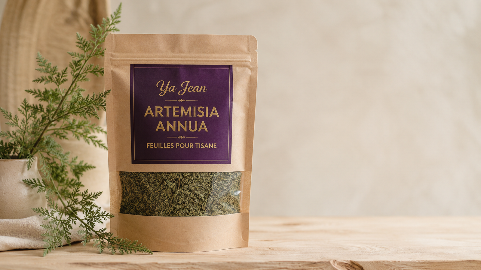 Feuilles séchées Ya Jean pour tisane d’Artemisia annua